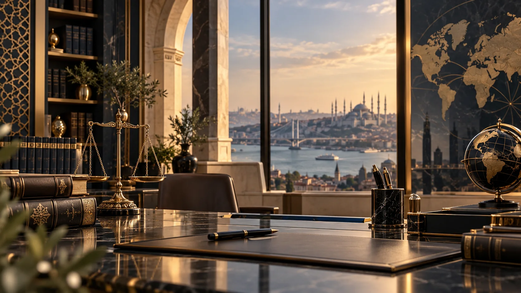 WASL Legal çalışma ortamından İstanbul manzarası